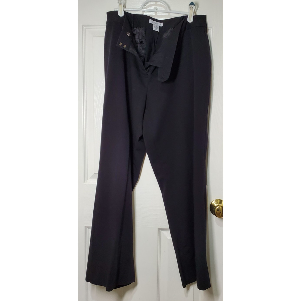 Liz Claiborne Women’s Black Dress Pants Size 14S – Stretch Blend – Classic Fit